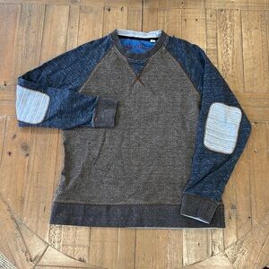 Robert graham brassi knit two tone classic fit crewneckk sweatshirt
